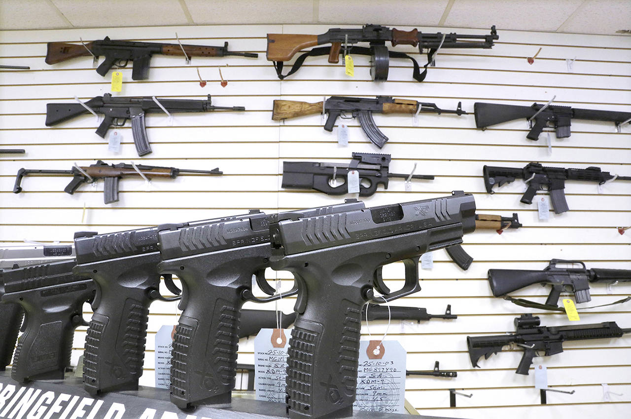 Recent mass shootings spurred Congress to try to improve the background check system used during gun purchases, but experts say the system is so fractured that federal legislation being considered in Washington D.C. will do little to help keep weapons out of the hands of dangerous people. (AP Photo/Seth Perlman, file)