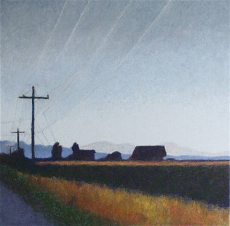 Kathleen Faulkner’s “Southbound” is one of 50 works by 121 Northwest artists now on display at the Schack Art Center.