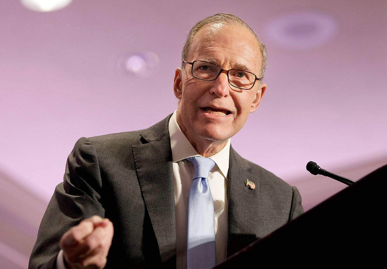Larry Kudlow in 2014. (AP Photo/Seth Wenig, File)