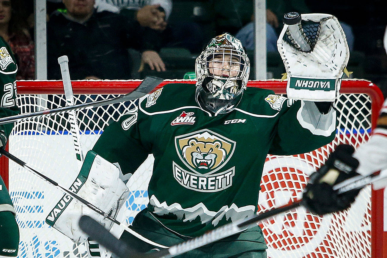 Carter hart everett silvertips jersey 2025
