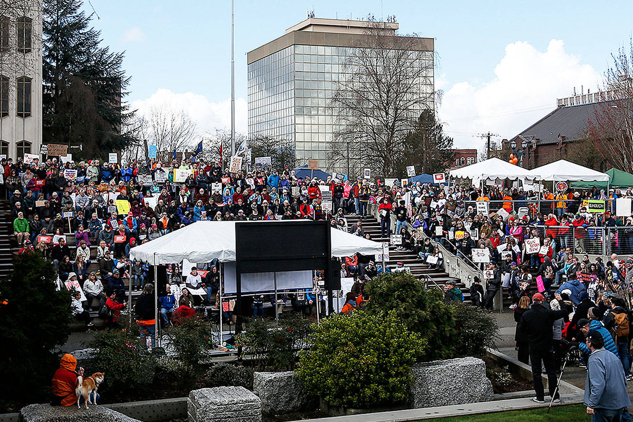 Thousands in Marysville and Everett protest gun violence