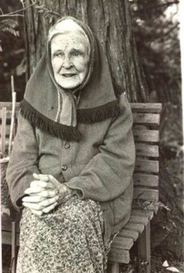 Eva Jones Davis is a noteworthy part of Everett history. She spent most of her 98 years in the Riverside neighborhood and shared her perspective with the Northwest Room. (Everett Public Library)