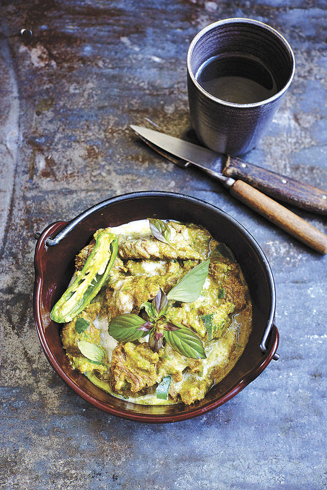 All of the ingredients for beef green curry can be found at an Asian market. (Photo by David Loftus)