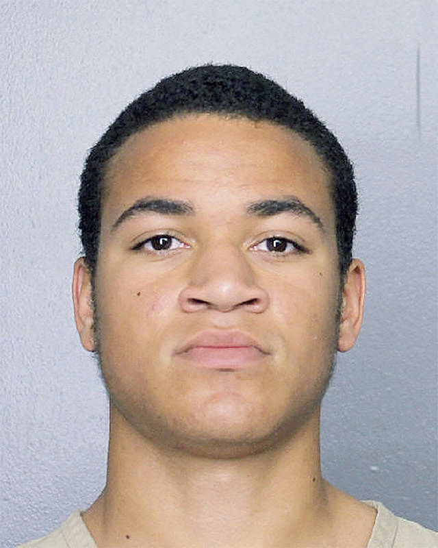 This undated photo shows Zachary Cruz. (Broward Sheriff’s Office via AP)