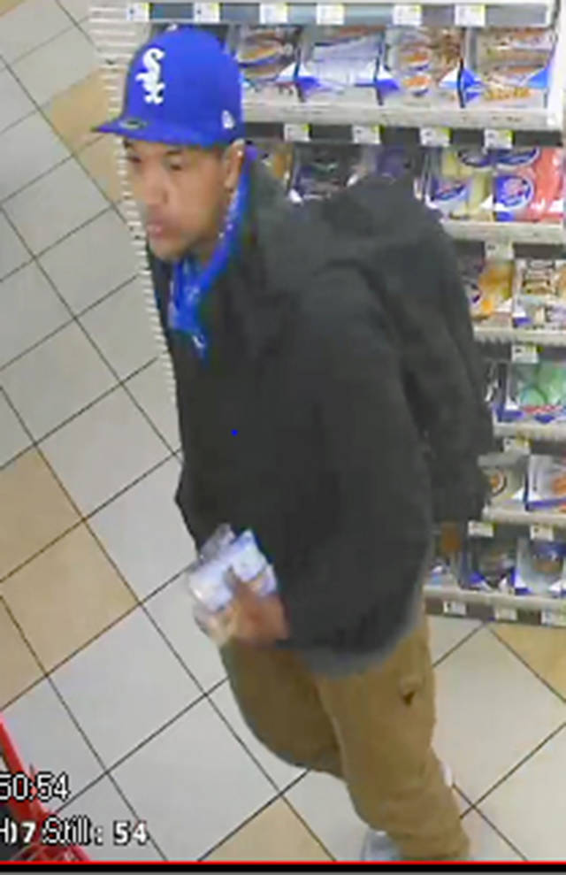This man is being sought by police after a robbery and stabbing south of Everett. (Snohomish County Sheriff’s Office)