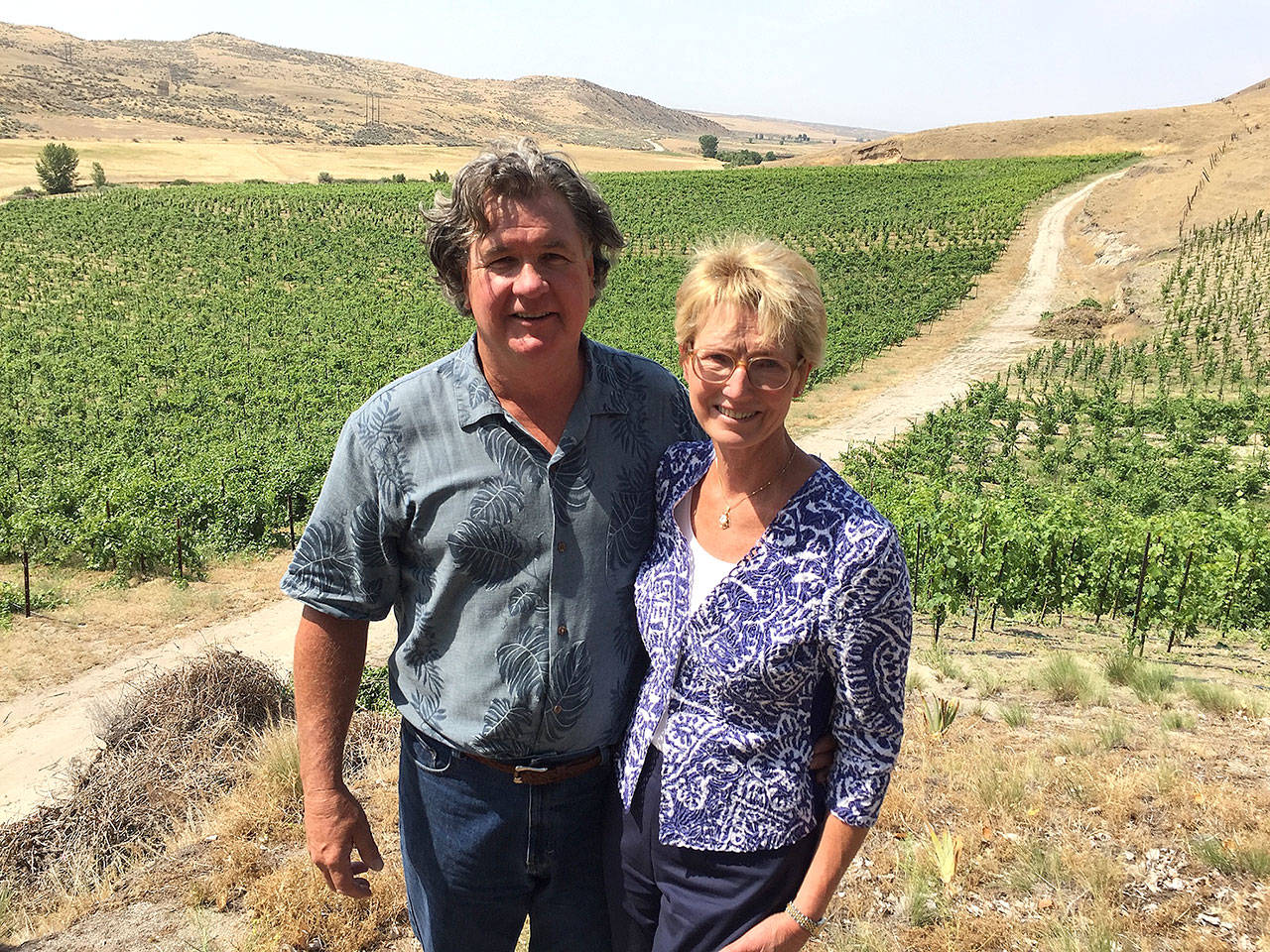 Gary and Martha Cunningham of 3 Horse Ranch Vineyards in Eagle, Idaho, produced the top merlot at the 2017 Idaho Wine Competition. (Eric Degerman/Great Northwest Wine)