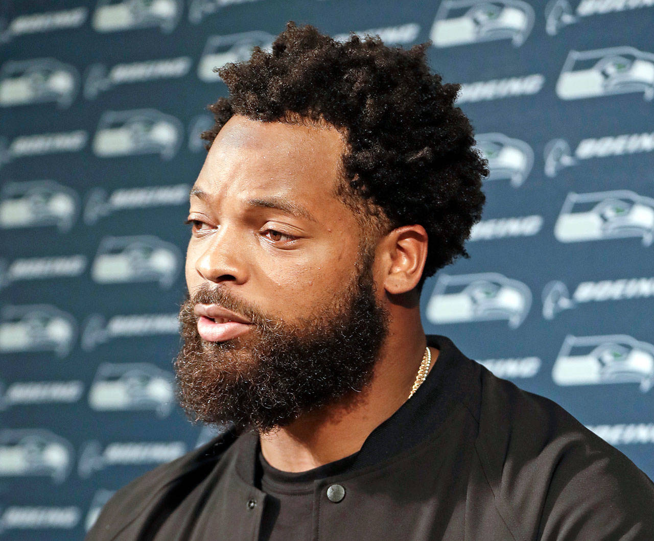 Former Seattle Seahawks defensive end Michael Bennett. (AP Photo/James Kenney, File)