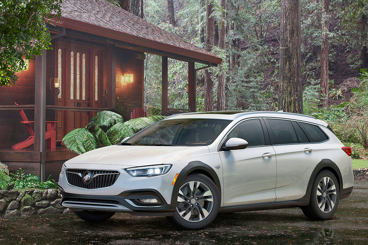 The 2018 Buick Regal TourX, an all-new model for the brand, comes standard with all-wheel drive. (Buick)