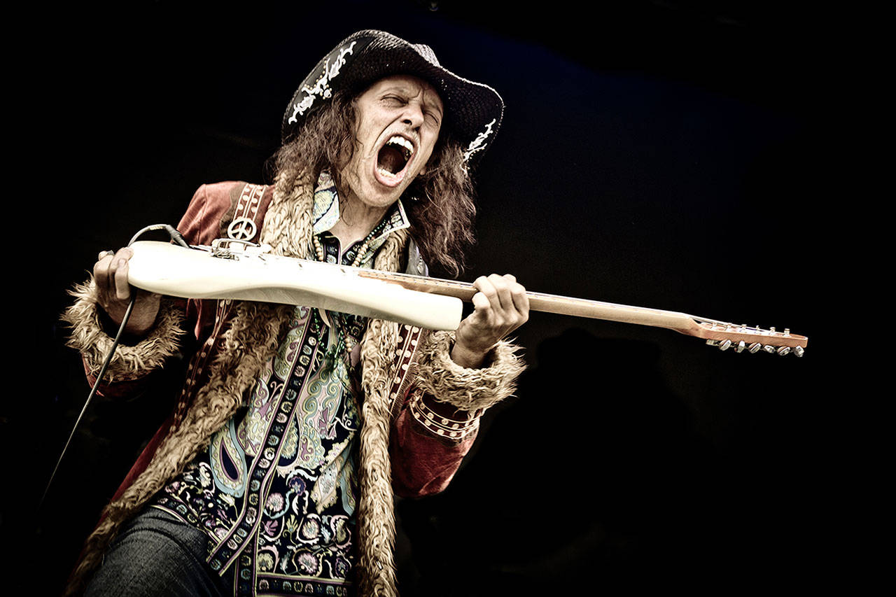 Randy Hansen, considered the premiere Jimi Hendrix imitator, is performing with his band at 8 p.m. April 7 at the Historic Everett Theatre. (Cristina Arrigoni)