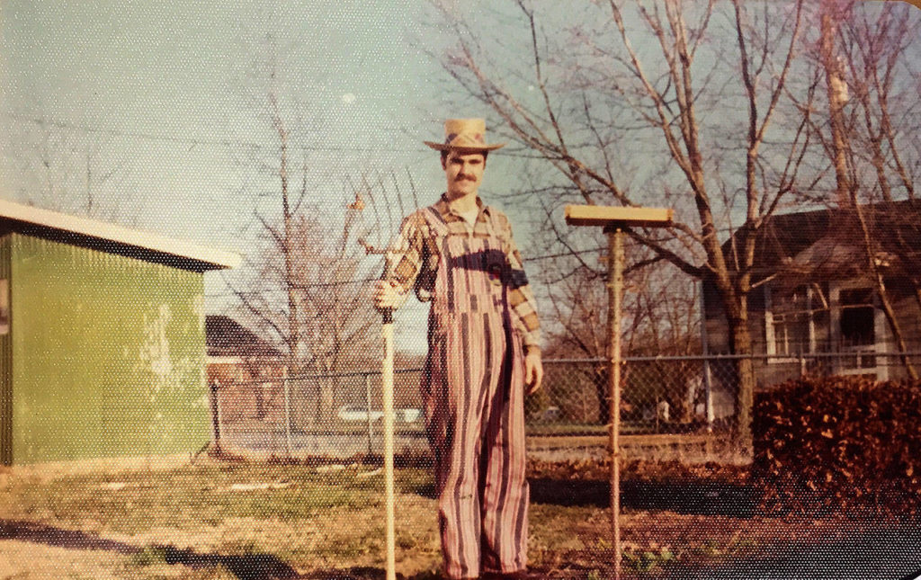 Smith aka The Whistling Gardener in a circa 1965 photo. He has been big on the organic movement since the 1960s. (Family photo)
