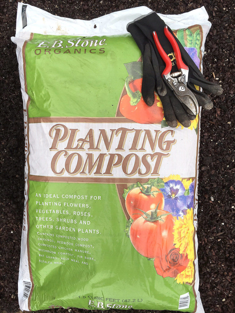 Smith recommends that gardeners add copious amounts of compost every year to improve their soil. (Photo by Nicole Phillips)
