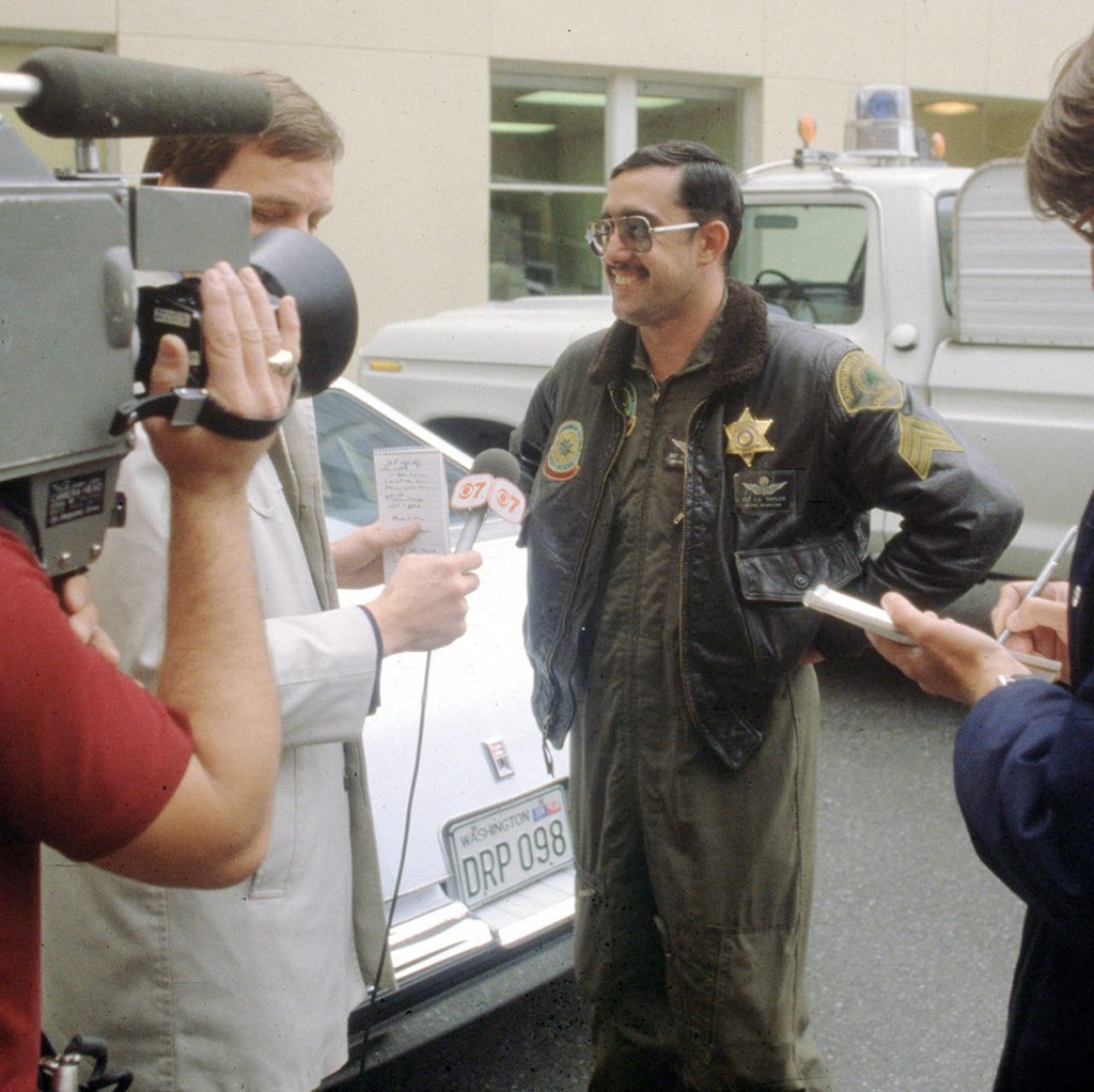 An undated photo shows John Taylor wearing the jacket that recently was found in Portland. (Herald file)
