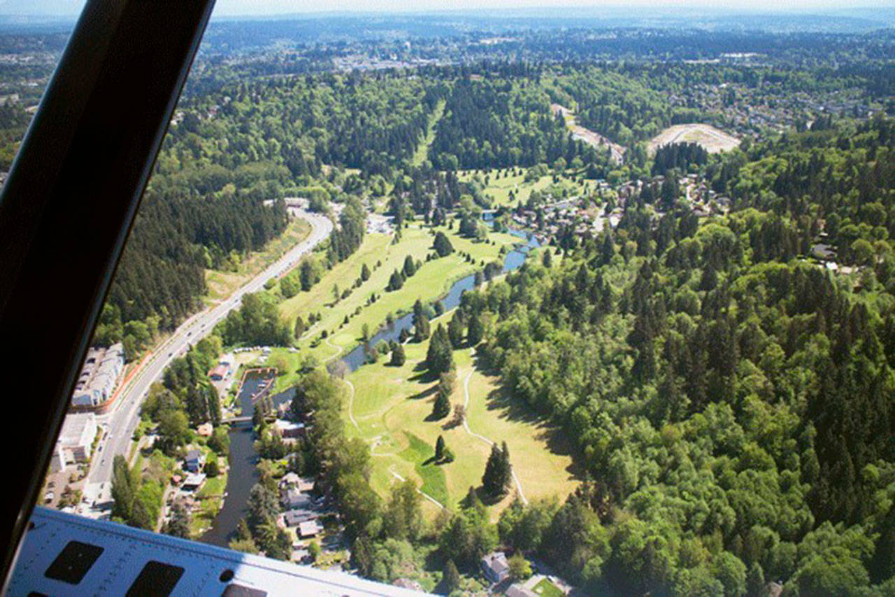 The former Wayne Golf Course’s 89 acres are now a City of Bothell park. Work to find a new name is underway, and planning at the site will begin next year. (Bothell-Kenmore Reporter file photo)