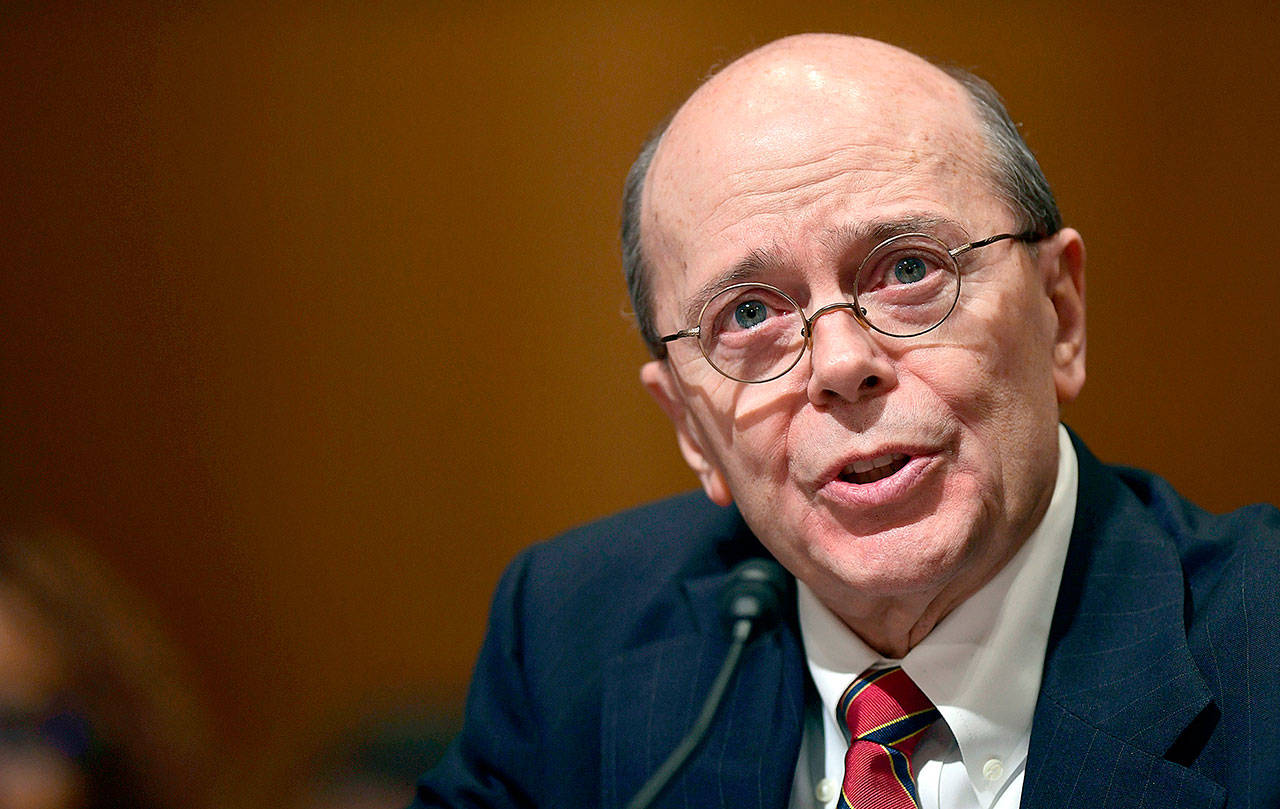 Internal Revenue Service Acting Commissioner David Kautter testifies before the Senate Finance Committee in Washington in February. (AP Photo/Susan Walsh)