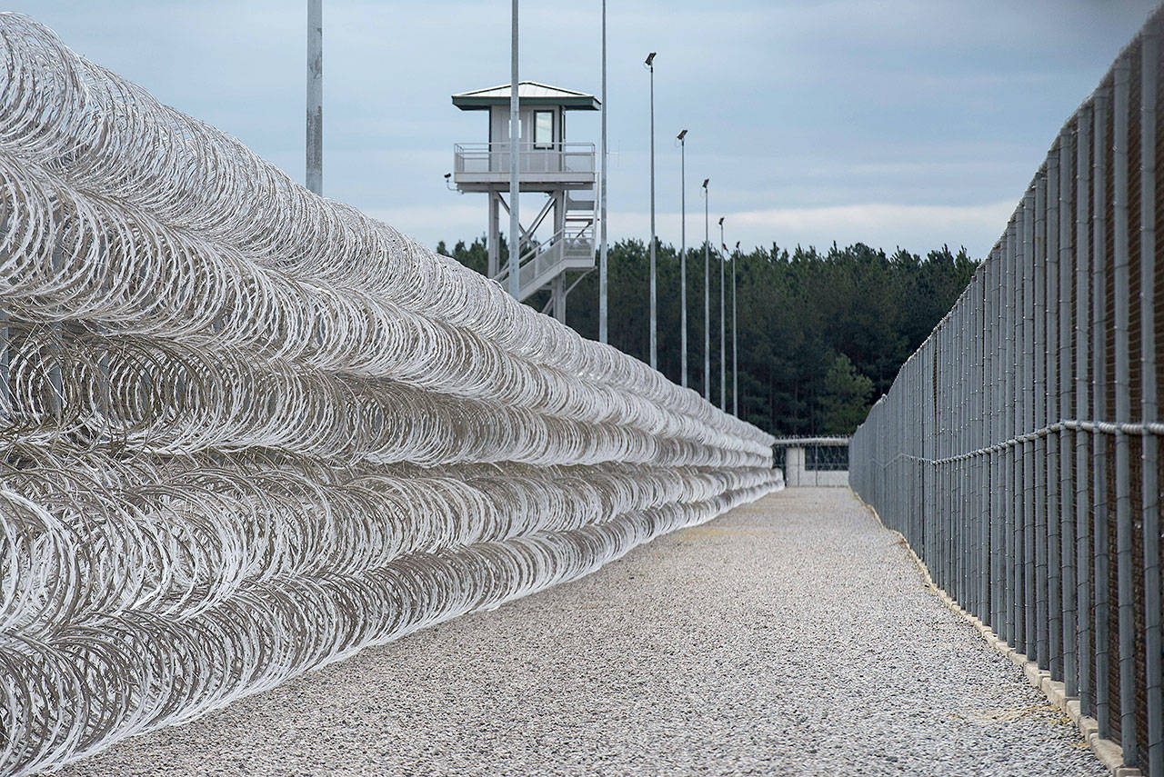 A perimeter of the Lee Correctional Institution in Bishopville, South Carolina. (AP Photo/Sean Rayford, File)