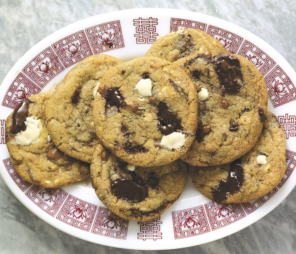 A pinch of nutmeg and a sprinkle of salt bring out the “butterscotchy” flavors of chopped chocolate chip cookies. (Photo by Penny De Los Santos)
