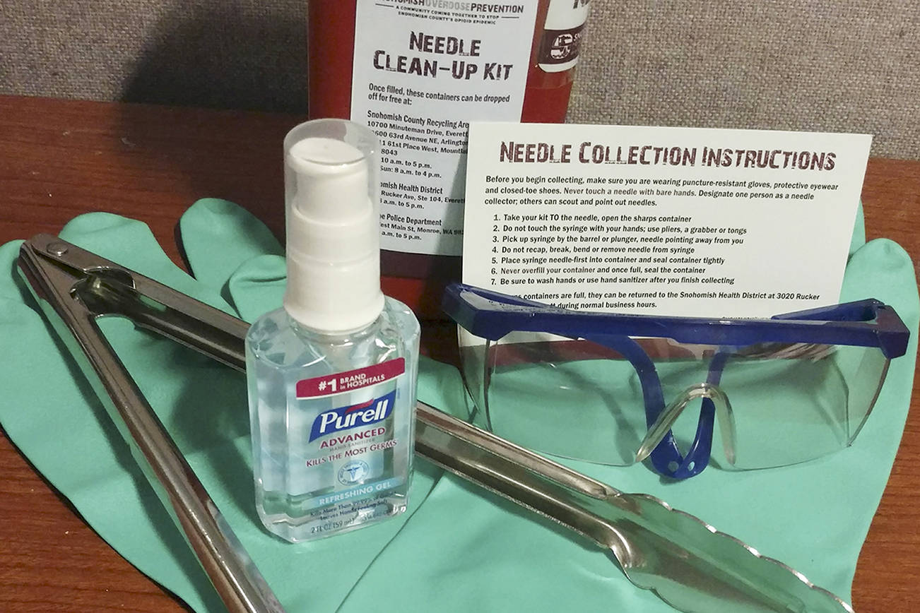 More needle cleanup and disposal kits available to residents
