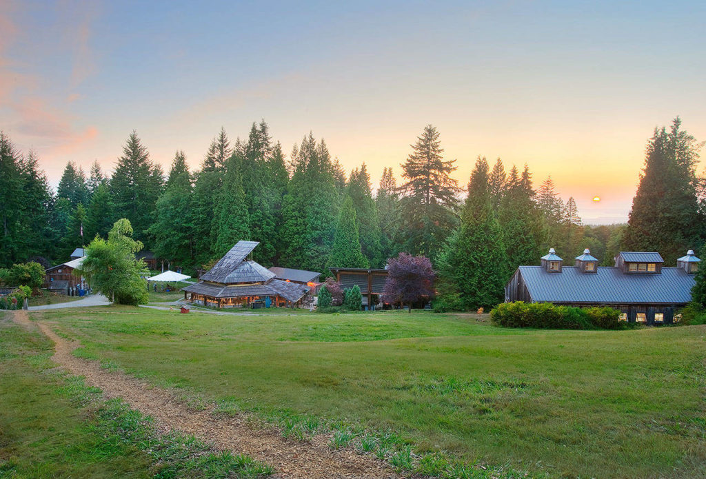 Pilchuck Glass School’s campus is set on 54 acres of a tree farm northeast of Stanwood. (Pilchuck Glass School)

