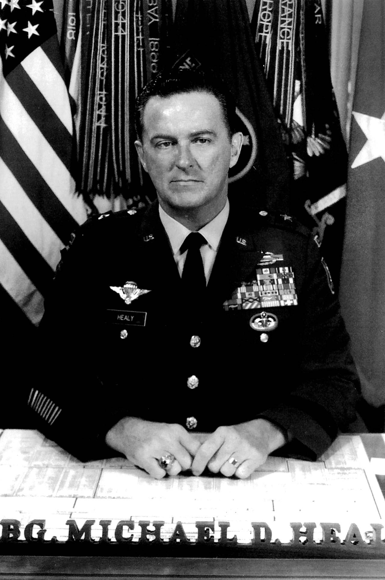 Gen. Michael D. Healy in the early 1970s. He was known as “Iron Mike” for his heroism during the Korean War. (John F. Kennedy Special Warfare Center and School)
