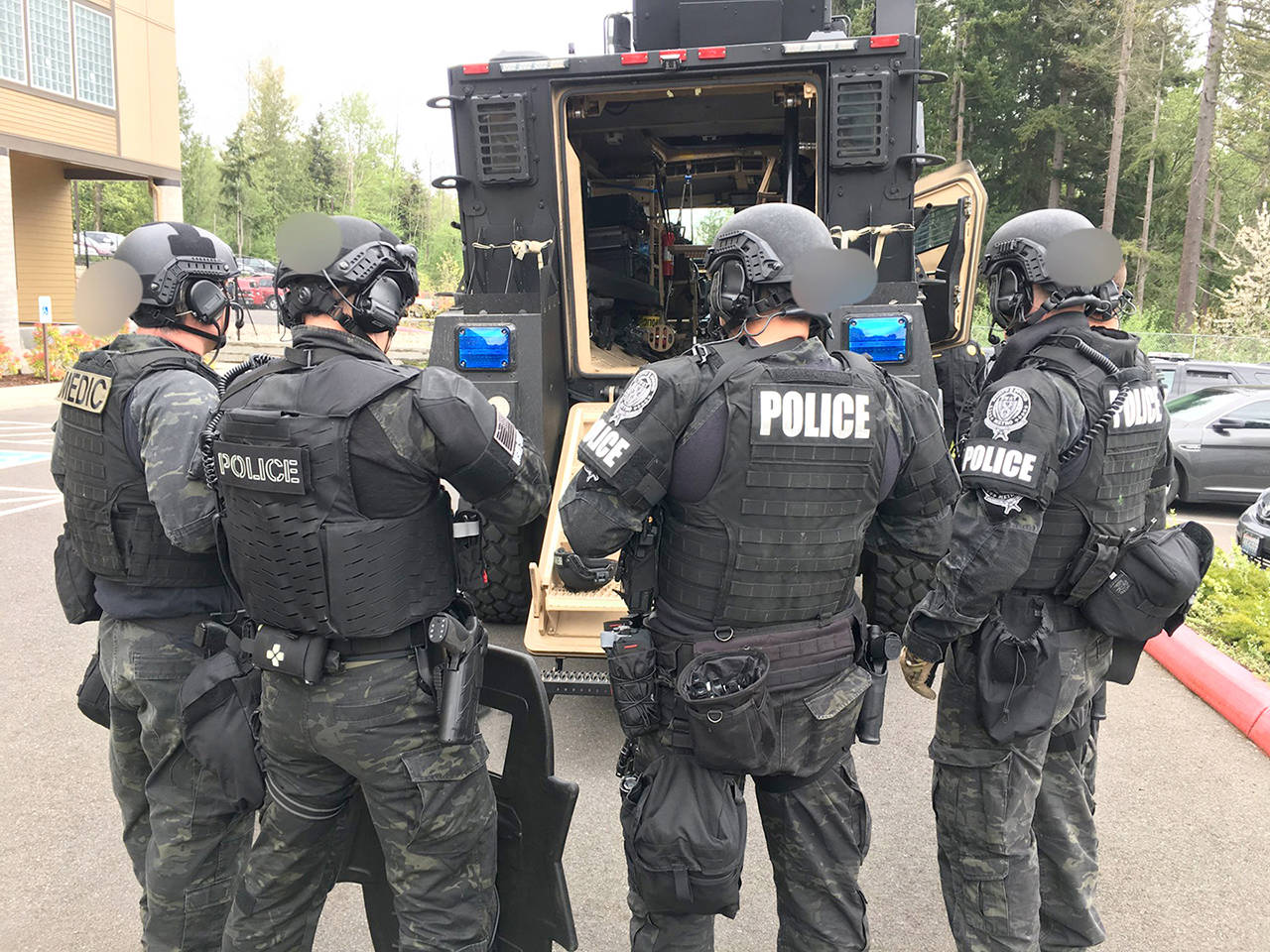 Mukilteo Police and North Sound Metro SWAT Team completed a search warrant service of a home near the 7700 block of 45th Place West. (Mukilteo Police Department)