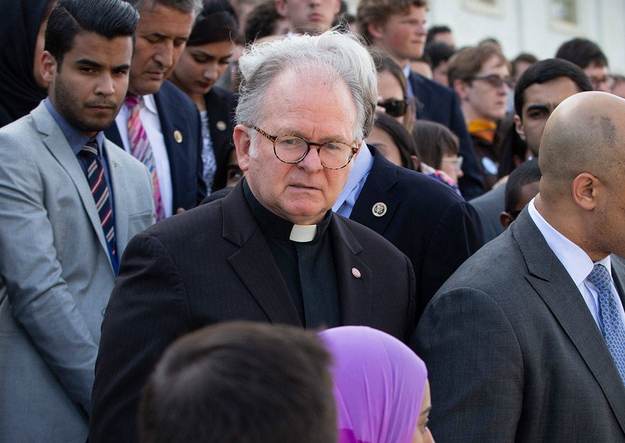 The Rev. Patrick Conroy, chaplain of the House of Representatives, in 2016. (AP Photo/J. Scott Applewhite)