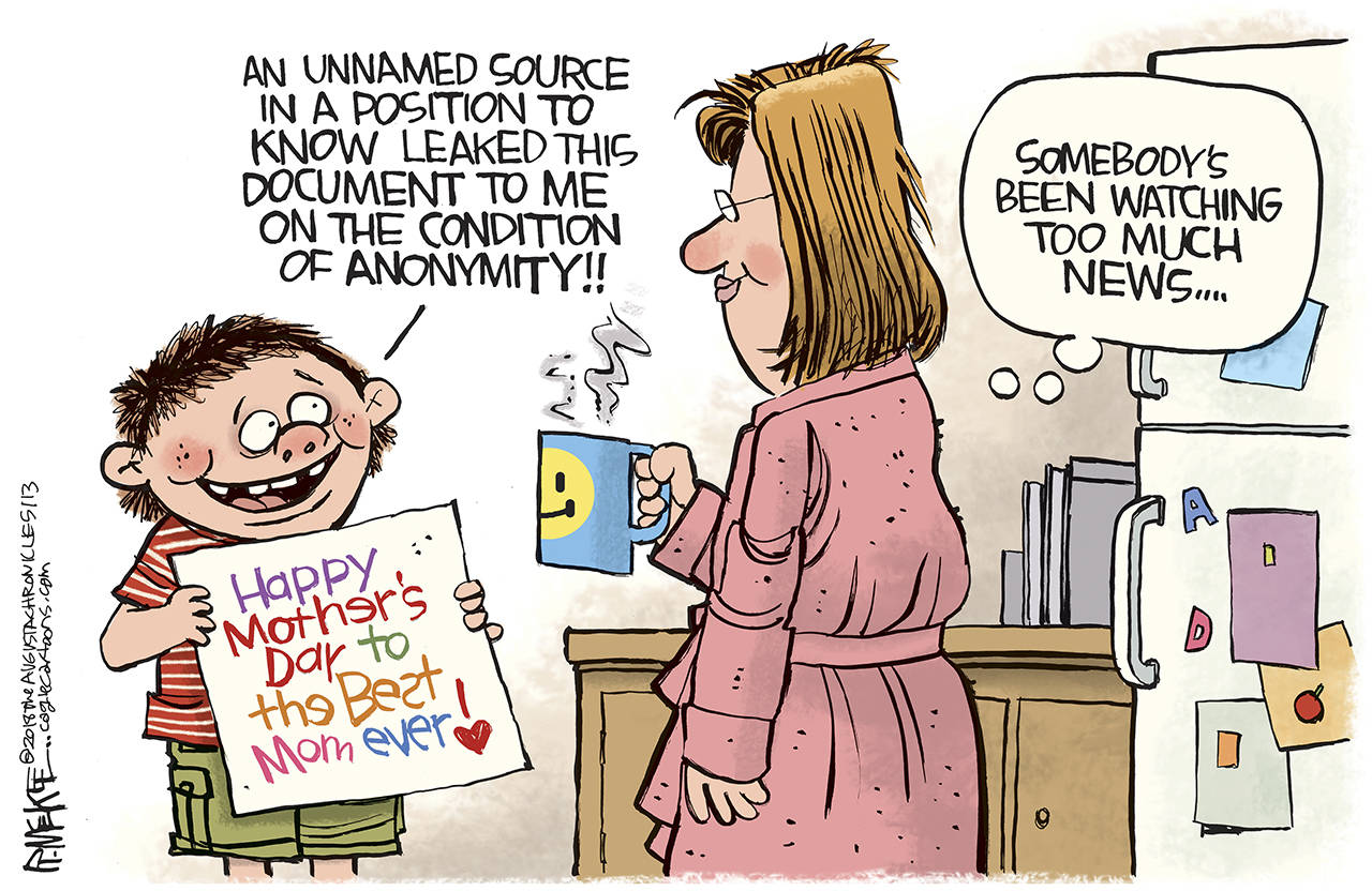 Editorial cartoons for Sunday, May 13, Mother’s Day