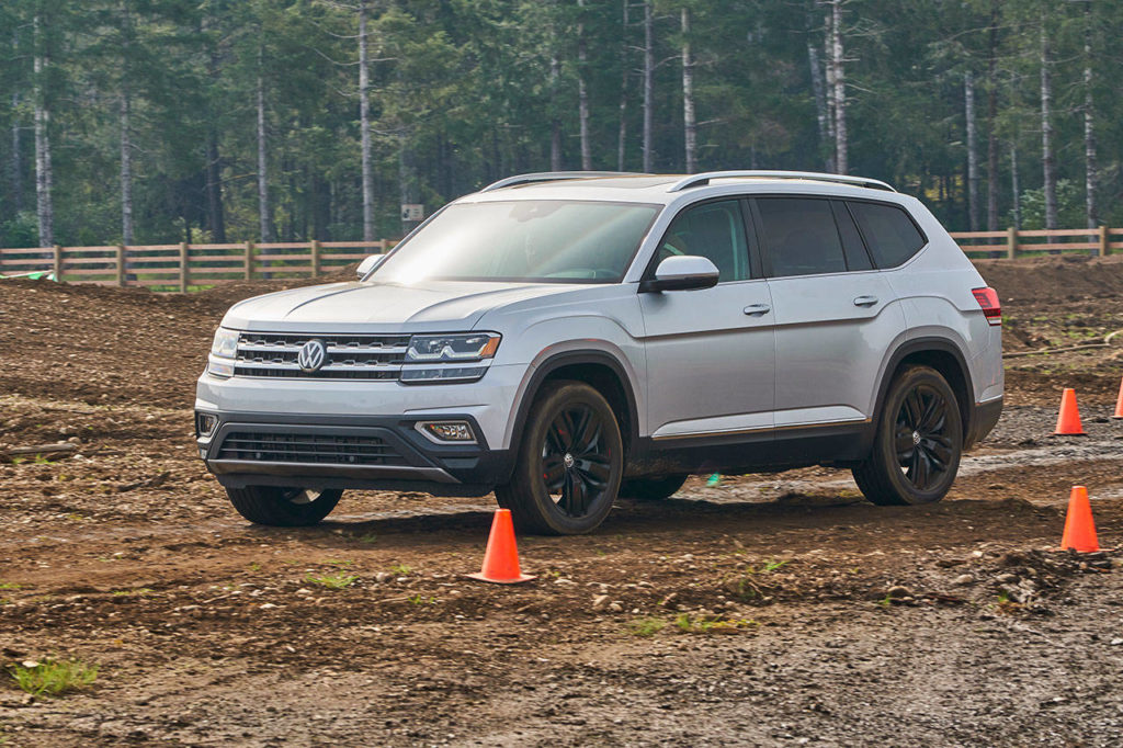 The 2018 Volkswagen Atlas V6 SEL 4Motion, winner in the Family SUV category at the NWAPA Outdoor Activity Vehicle of the Year competition. (Northwest Automotive Press Association photo)
