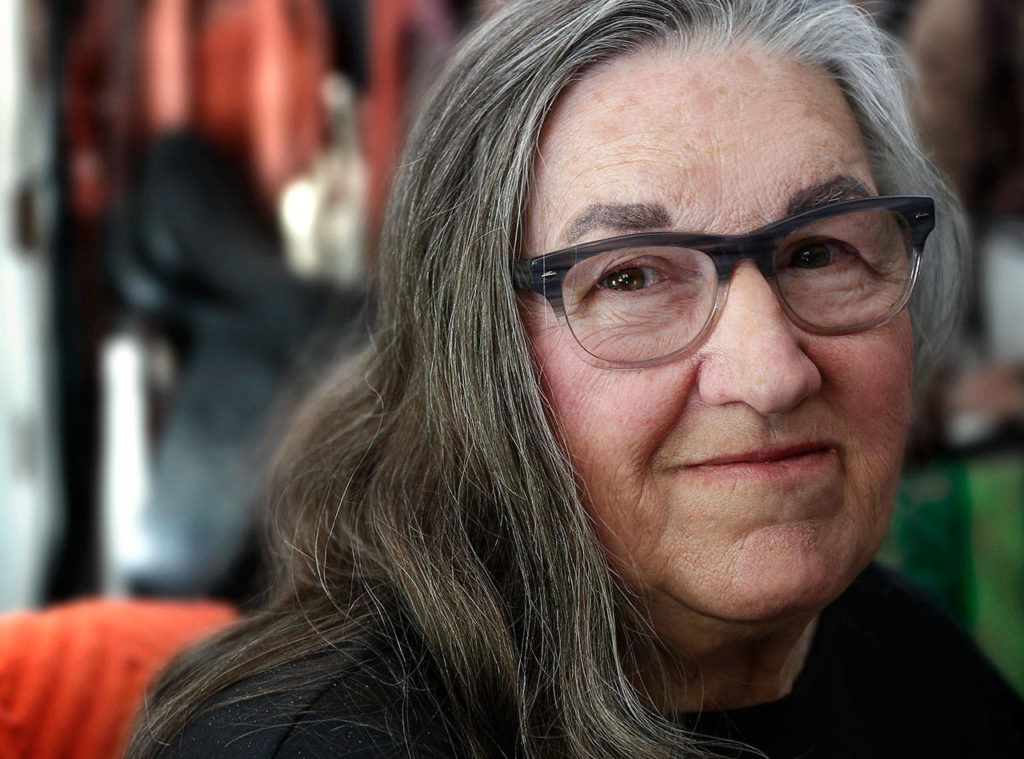 Jean Bochan, 79, at the rural Snohomish home she shared with her husband of 54 years. Paul Bochan, who died seven years ago at age 85, was a native of Poland. During World War II, he was imprisoned in the Dachau concentration camp. After coming to the United States as a refugee, he served in the U.S. Army during the Korean War. (Dan Bates / The Herald)
