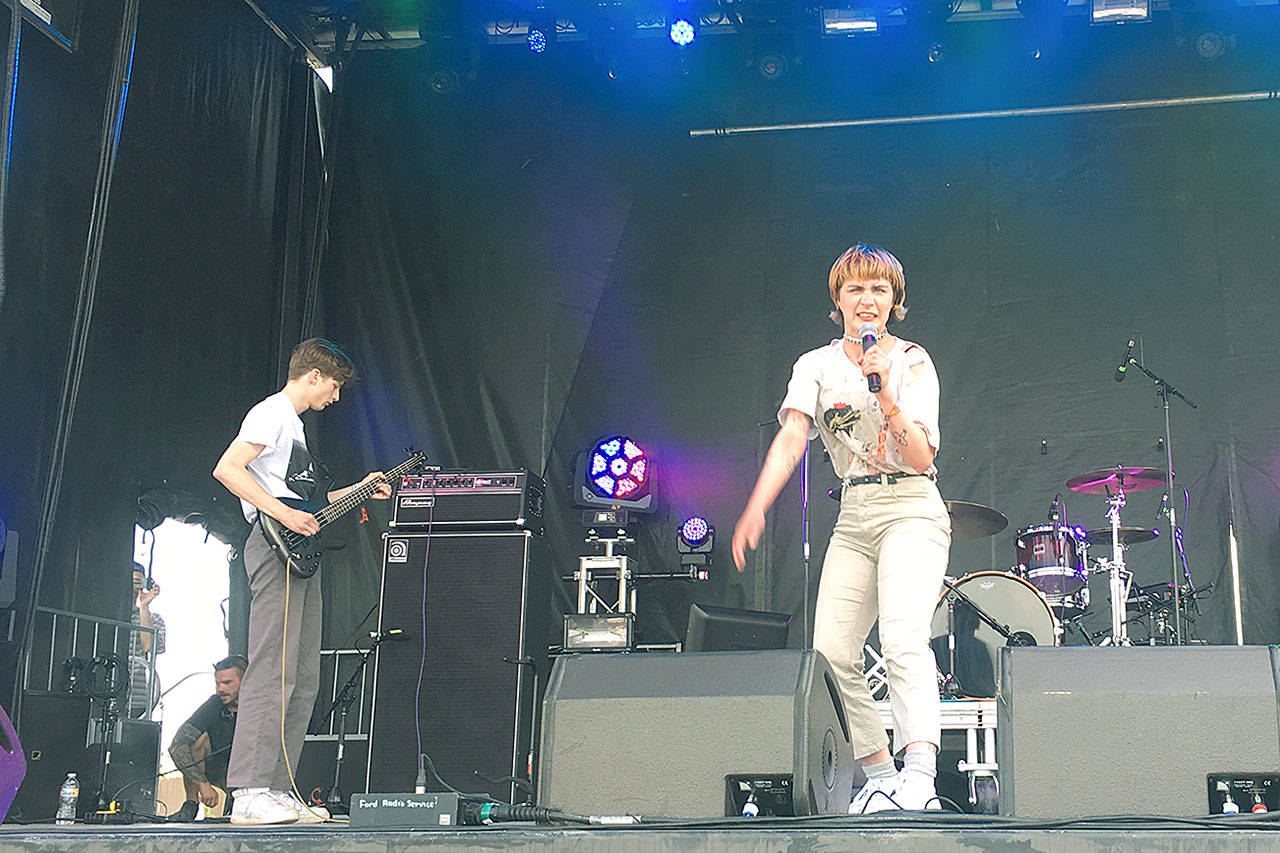 CCFX, an Olympia-based band, performs on the Yeti stage Friday, May 25, during the first day of the Sasquatch! Music Festival at the Gorge Amphitheatre in George, Wash.