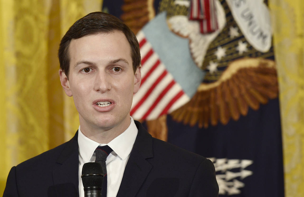 In this May 18 photo, White House adviser Jared Kushner speaks in the East Room of the White House in Washington. (AP Photo/Susan Walsh, File)