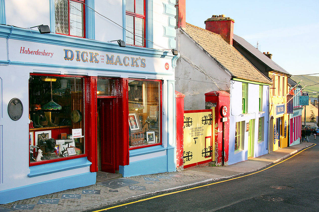 On the colorful streets of Dingle, you’ll hear a steady beat of Irish folk music ringing out through vibrant pubs like Dick Mack’s. (Pat O’Connor, Rick Steves’ Europe)