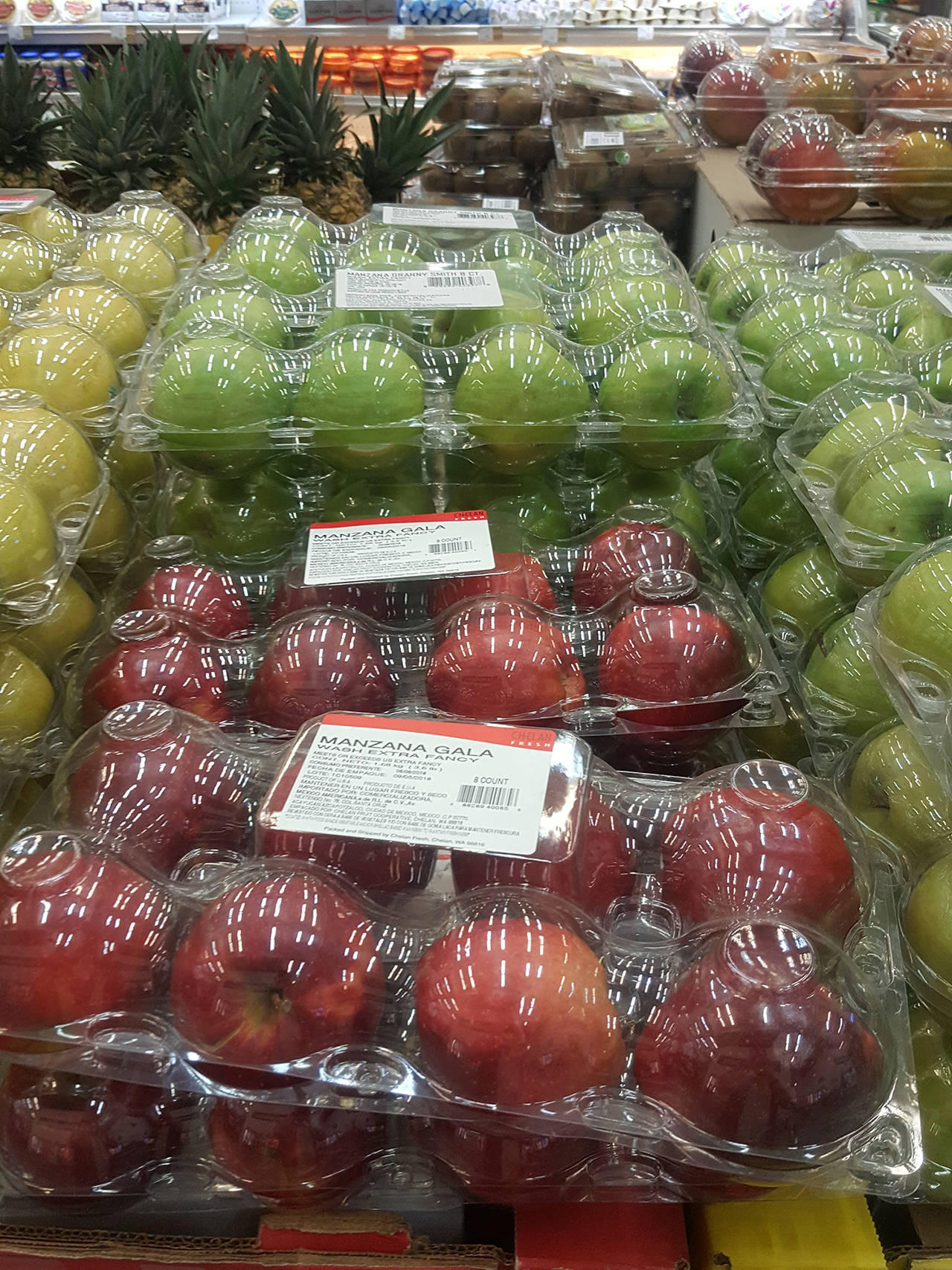 Apples imported from the United States are displayed for sale at a Sam’s Club in Mexico City on Thursday. (AP Photo/Marco Ugarte)