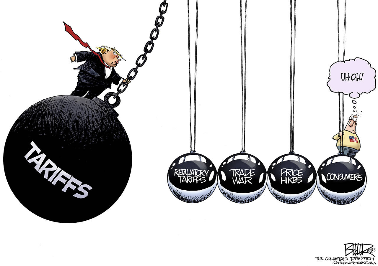 Editorial cartoons for Monday, June 4