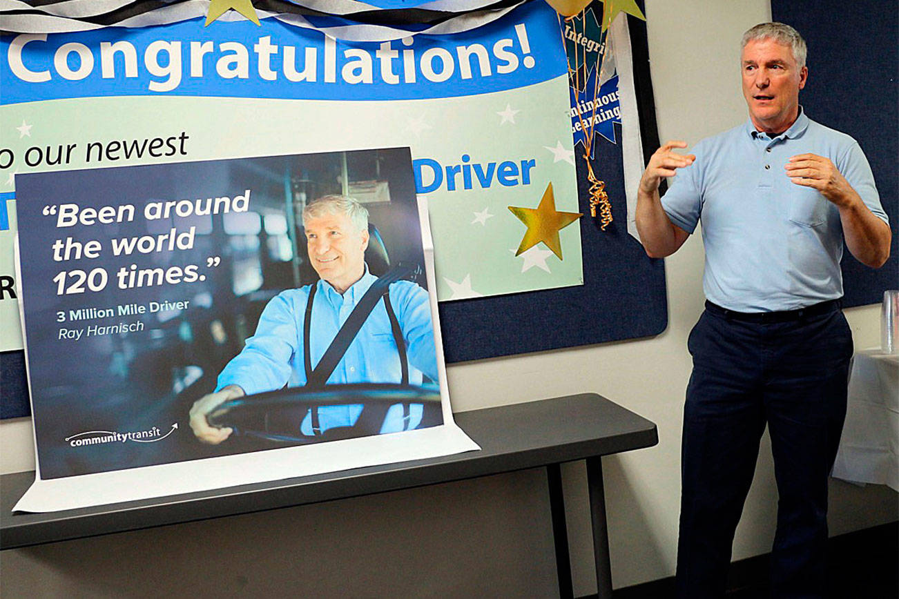 Bus driver credits team, equipment for accident-free career