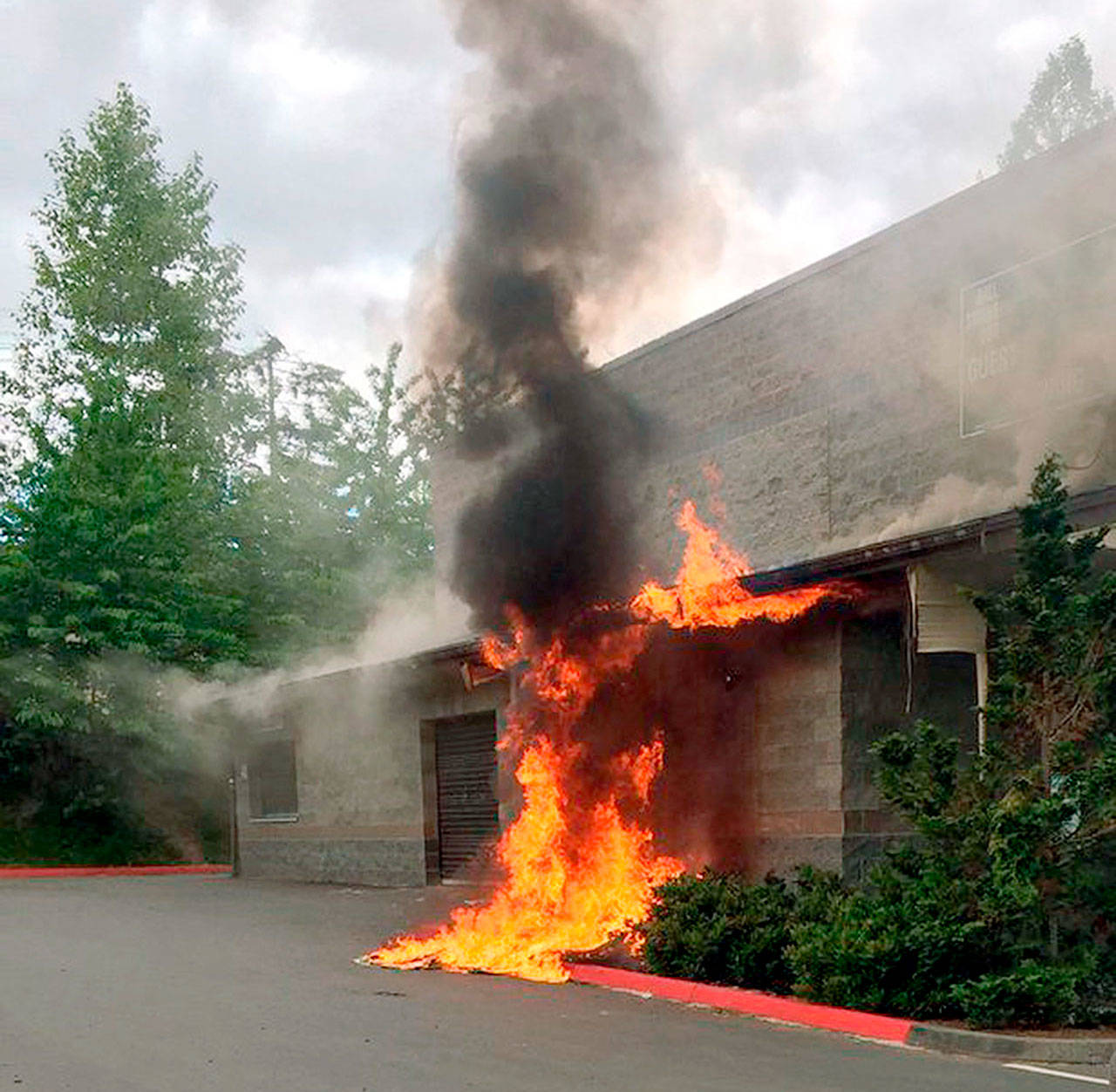 This fire caused $100,000 in damage to the Lake Stevens Boys & Girls Club and was ruled an arson. (Lake Stevens Fire Department)