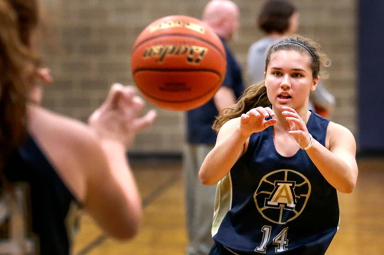 Peyton Brown of Arlington is one of the nominees for The Herald’s Girl Athlete of the Year. (Kevin Clark / The Herald)