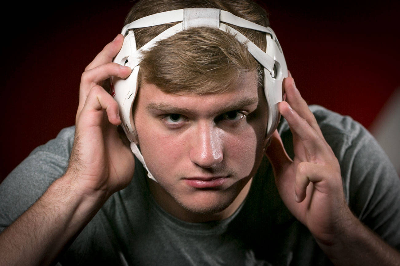 Stanwood’s Mason Phillips is The Herald’s Athlete of the Year and will attend University of North Carolina. (Kevin Clark / The Herald)