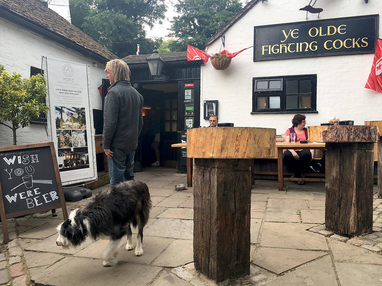 Ye Olde Fighting Cocks is among the pubs in St. Albans, which boasts more per capita than any town in England. (Washington Post photo by William Booth)