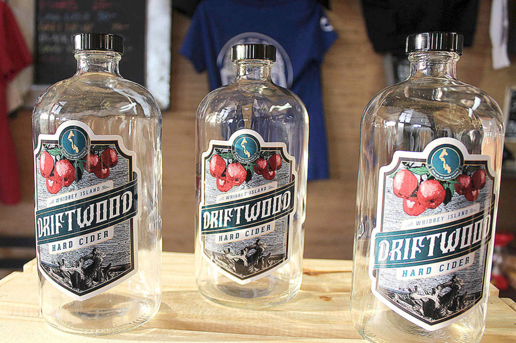Driftwood Hard Cider is South Whidbey grown, harvested, aged and distributed in kegs to a few local bars. In the future it might be bottled. (Patricia Guthrie/South Whidbey Record)
