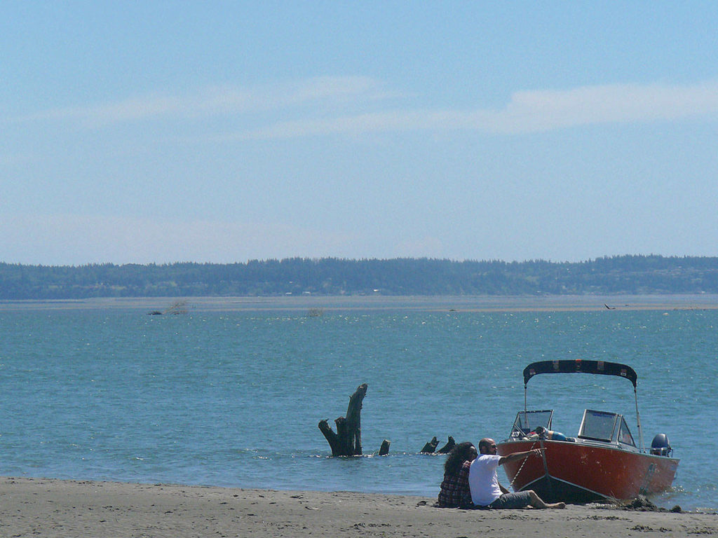 Craft Island can be visited by boat — although high tide is the best time to do that. (Mark Carlson / The Herald)
