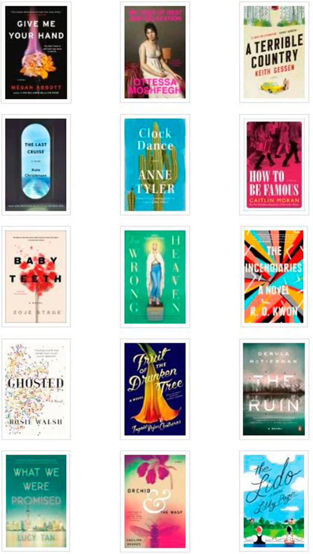 Some of the best new books this month. (Everett Public Library image)