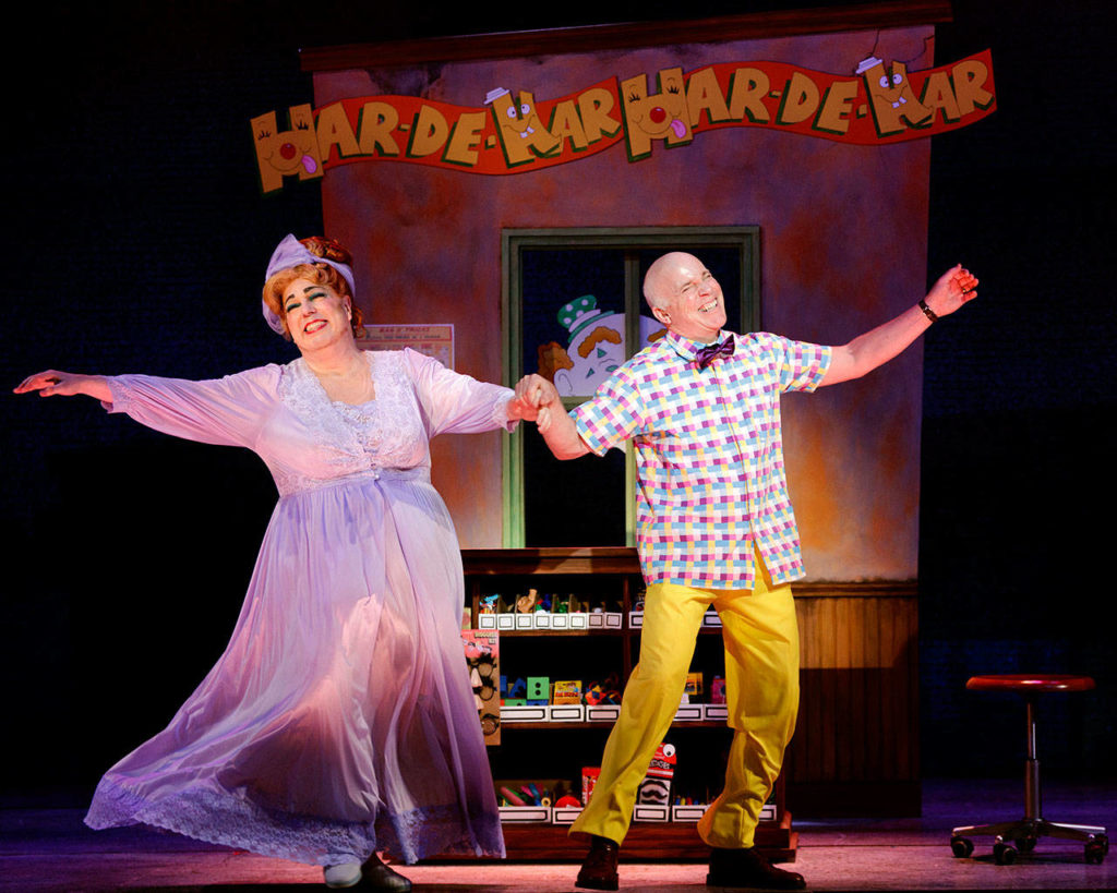 Nick DeSantis (Edna Turnblad) and Peter Crook (Wilbur Turnblad) perform “You’re Timeless to Me.” (Mark Kitaoka)
