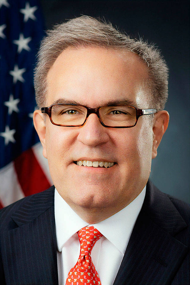 Andrew Wheeler, the new leader of the EPA, is a former coal industry lobbyist. Currently the No. 2 official at EPA, Wheeler will take over as acting administrator on Monday. (EPA via AP)