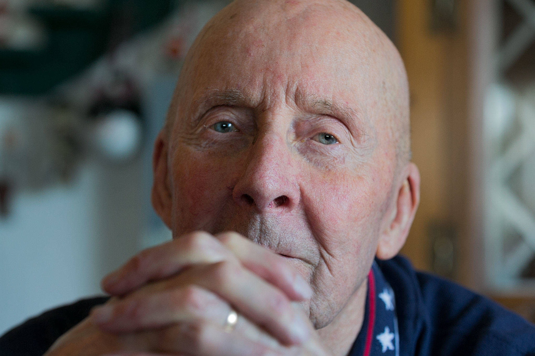 Gil Schwarzmiller, 91, for many years played in the Sauerkraut Band started by his brother 50 years ago. He is the grand marshal of Saturday’s Kla Ha Ya Days parade. (Kevin Clark / The Herald)