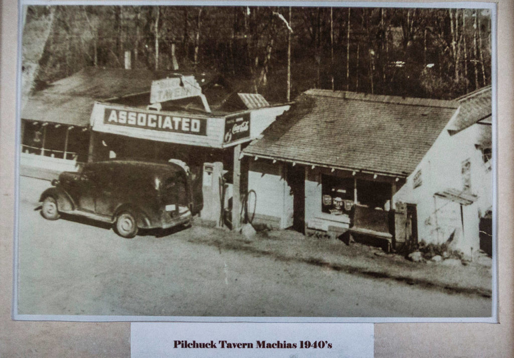 A photo shows the first Pilchuck Tavern during the 1940s. (Olivia Vanni / The Herald)
