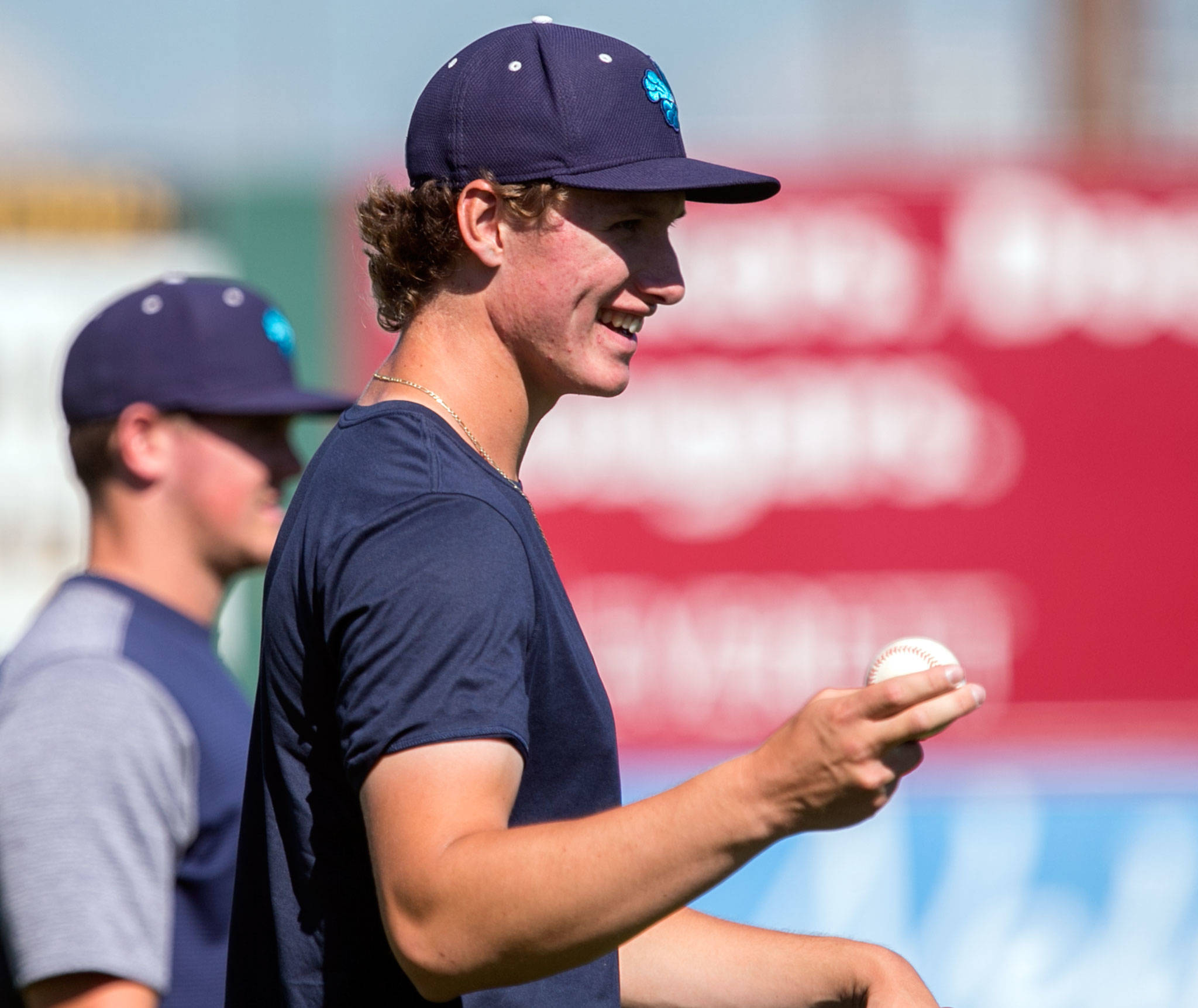 Everett pitcher Joey Gerber was an eighth-round pick by the Seattle Mariners in last month’s draft. (Kevin Clark / The Herald)