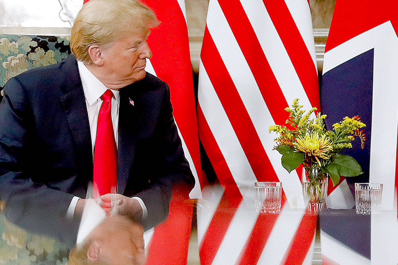Protests, diplomatic backflips mark Trump’s visit to England