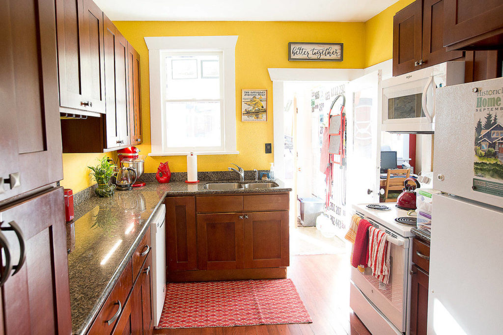 Natural light flows into the Seal’s kitchen. (Ian Terry / The Herald)
