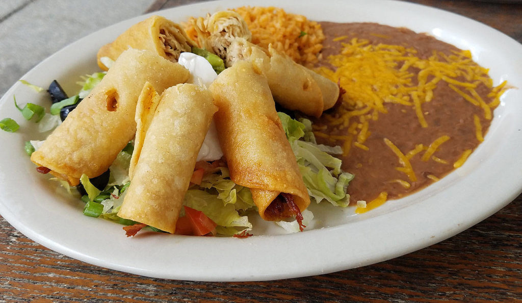 The taquitos rancheros at La Carreta in Marysville were called “the perfect thing for a nice summer day,” by one diner. (Sharon Salyer / The Herald)

