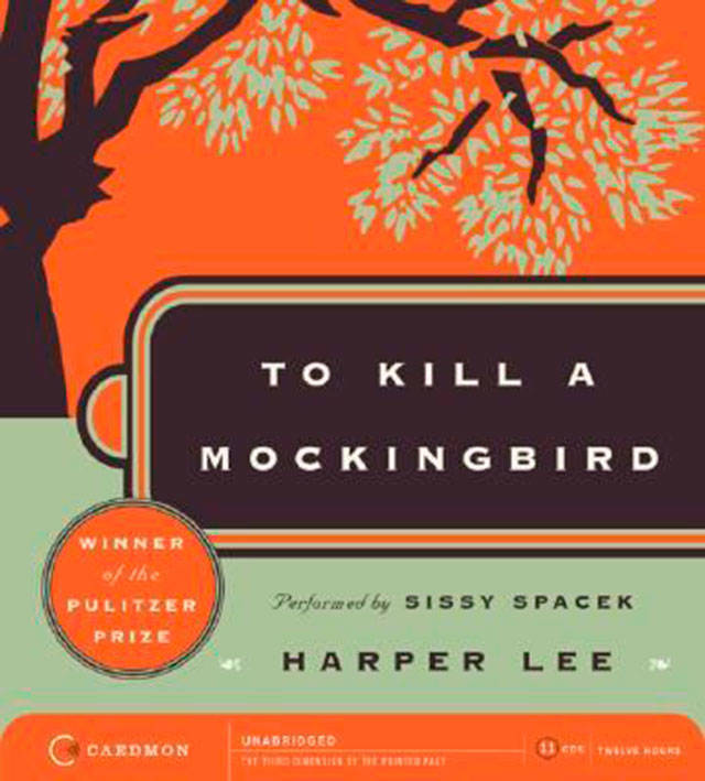 Harper Lee’s compelling classic coming-of-age story of race and justice in a small southern town receives the nuanced voice work of actress Sissy Spacek in audiobook form. (Everett Public Library image)